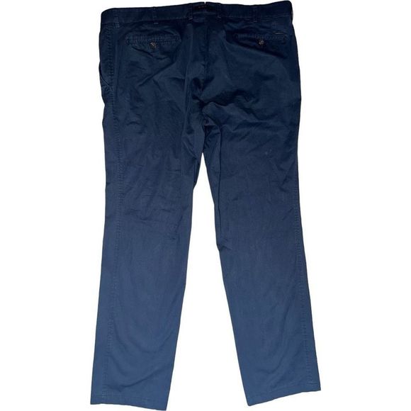 Eurex by Brax Men's Comfort Fit Flat Front Pants - Size 44x32 Blue - Picture 2 of 5